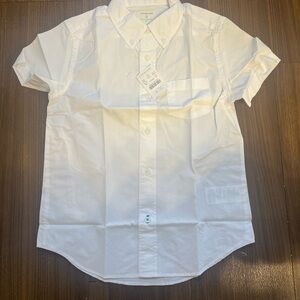 Crewcuts kids” Crisp White Short Sleeve Shirt NWT